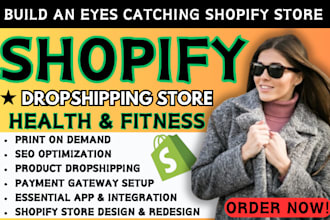 setup shopify health store fitness supplement store redesign payment gateway