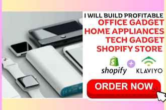 build highly profitable office gadgets home appliance tech gadgets shopify store