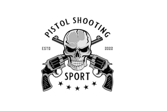 create wonderful and excellent gun shop logo design