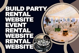 build party rental website event rental website rental website