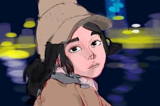drawing anything asked but good at good photos of ppl