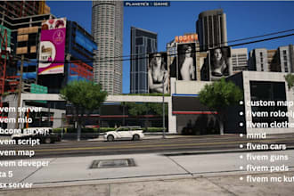 create custom map, mlo or edit default gta map for your fivem server,map addon
