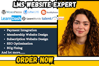 build wordpress membership or subscription website lifterlms learndash buddyboss