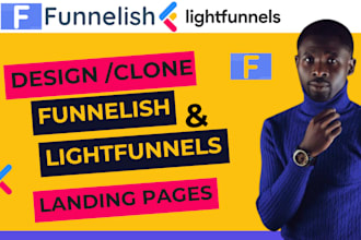 clone landing pages, sales funnel on funnelish lighfunnels