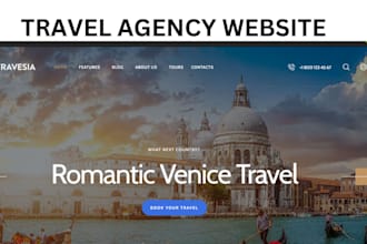 design travel agency website travel planner immigration website