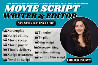 edit, format, rewrite screenplay movie script tv series stageplay in final draft