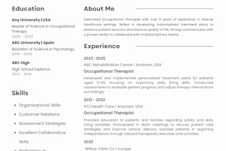 be your professional cv maker and resume writer