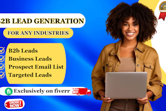 do b2b lead generation, linkedin lead generation and build a prospect email list