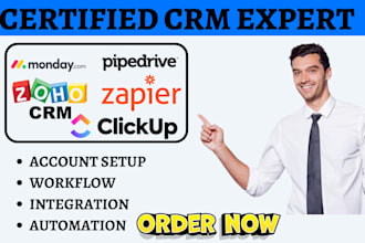 setup suitedash clickup pipedrive notion monday zapier zoho crm integration