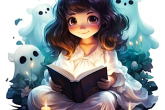 watercolor children book illustration and children book illustration