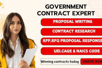 research government contract sam gov write bid proposal rfp, rfq tender proposal