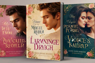 design professional romance and novel book covers