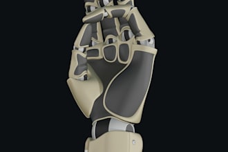 do 3d design robotics, bionic prosthetics and wearables arm