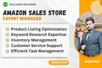 manage your amazon brand store, amazon fba VA