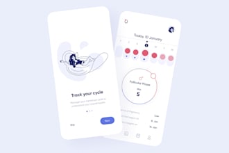 build ai ovulation tracking app, period tracker app, pregnancy tracker app