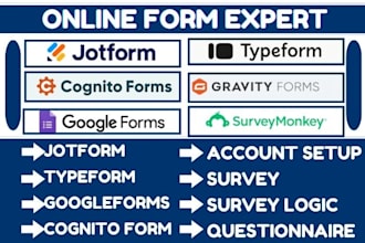 do surveymonkey cognito form questionnaire typeform jotform google forms survey
