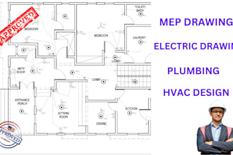 design hvac, electrical, plumbing mep drawing in pennsylvania florida delaware
