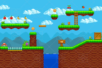 2d game assets game art character game ui props icon items object 2d environment