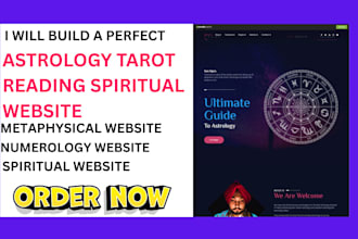 do astrology website tarot reading spiritual website metaphysical numerology web