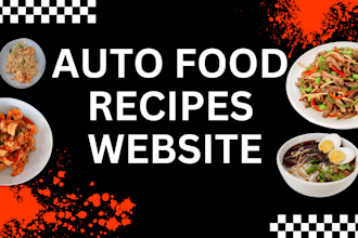 develop an automated recipe wordpress website or food blog