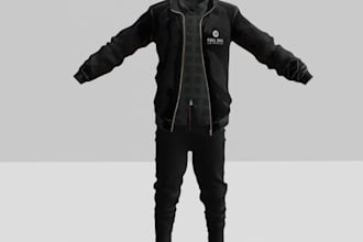 3d second life model rig texture garment clothing  mesh design vrchat animation