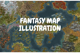 draw your map illustration vector art map fantasy map hand drawn city site map