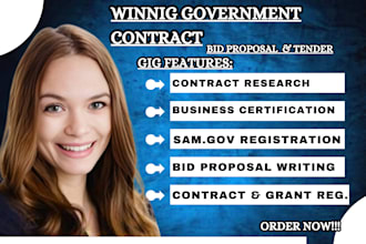 write winning rfp, rfq bid proposals and secure government contracts