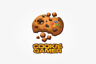 design wonderful cookie gamer logo