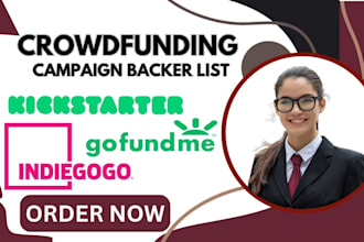 generate active backer list for your crowdfunding campaign on indiegogo gofundme