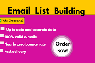 do b2b lead generation, contact list, linkedin leads, email list building