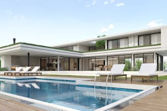 renovate aaa farm house exterior and interior,home virtual staging,landscape,cgi