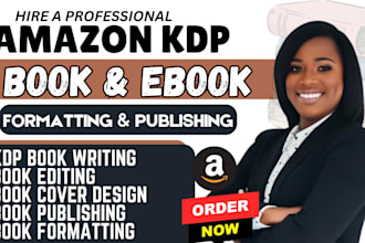 design book interior, layout, book cover design and promote to amazon