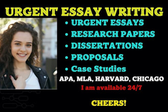 do urgent essay, apa mla research, summary, paper case study, reports in 4 hrs