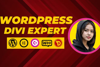do wordpress website, wordress divi website, divi landing page or divi website