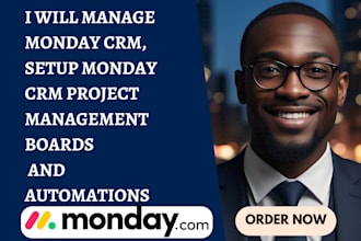 manage monday CRM setup monday CRM project management boards and automations