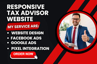design responsive tax advisor website finance website financial website