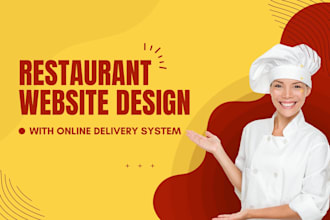 design wordpress restaurant website with online food order, delivery system
