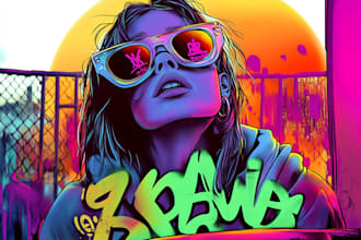 do illustration expressionism art, graffiti, abstract