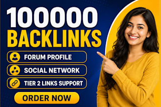 make 100k high quality forum profile backlinks