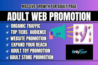 do organic adult web promotion adult toy, onlyfans adult shopify store promotion