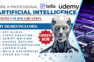 create a tella ebook, online course creation, tella online video, and PPT slide