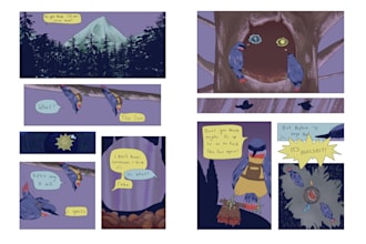 work on an illustration or comic art
