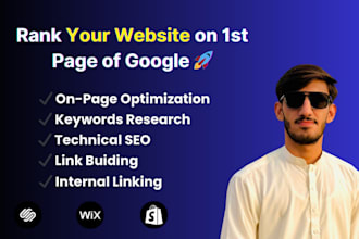 optimize webflow, wix, squarespace, shopify website and fix SEO issues
