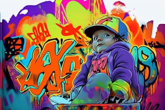 design graffiti street art for your clothing merchandise