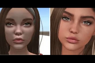 do 3d second life model, 3d clothing realistic fashion 3d design rigging vrchat