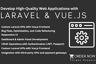 develop high quality web applications with laravel and vuejs