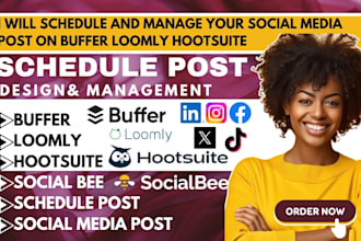 schedule and manage your social media post on buffer loomly hootsuite social bee