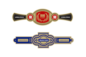 do premium cigar bands, brands, labels, logo, and box design