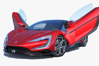 fix 3d sport car,racing car for game,lego,livery car,parametic car, body kit