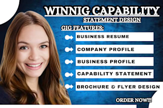 create a powerful, professional federal government capability statement